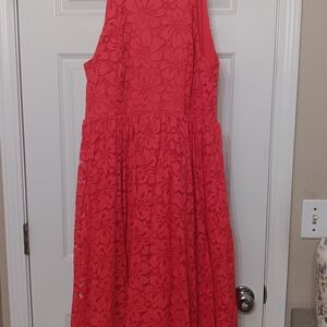Torrid, Size 14 Red Lace Dress